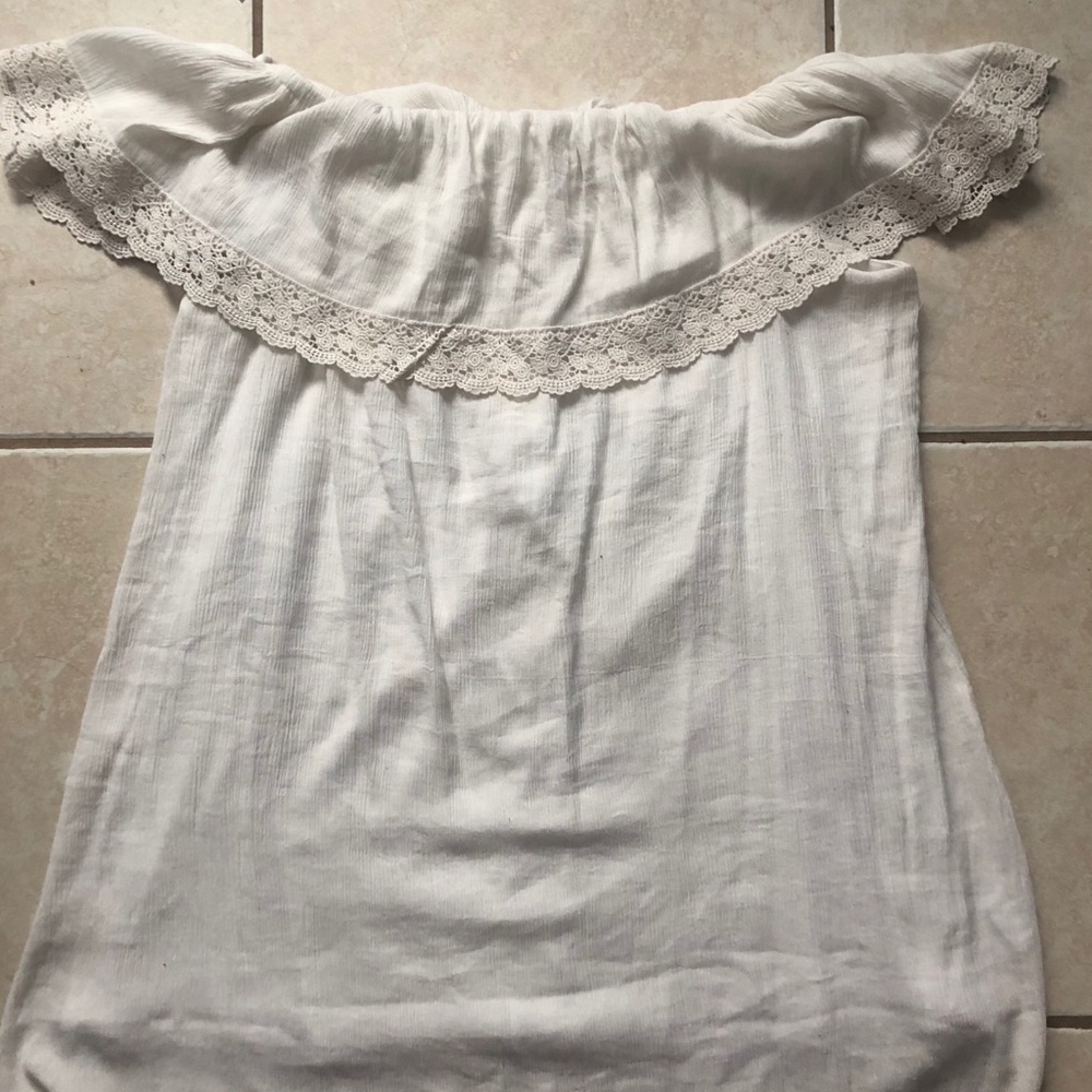White off the shoulder dress